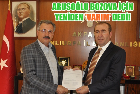 Hasan Arusoğlu yeniden Bozova Belediye Başkan aday adayı VİDEO