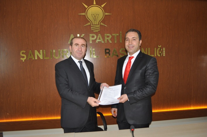 Ahmet Aslan Haliliye Belediye Başkanlığı için müracaat etti VİDEO