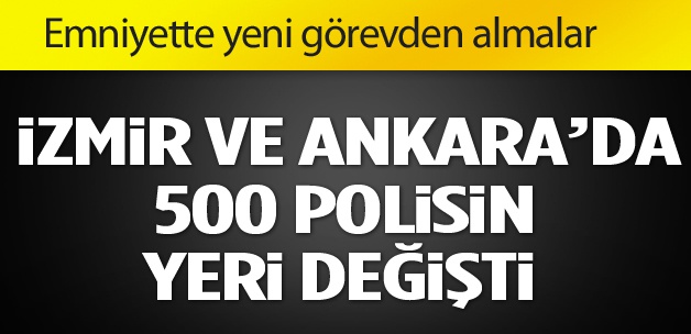 İzmir ve Ankara'da 500 polis görevden alındı