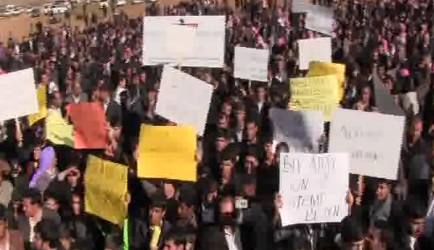 Eyyübiye'de bir grup aday protestosu yaptı VİDEO