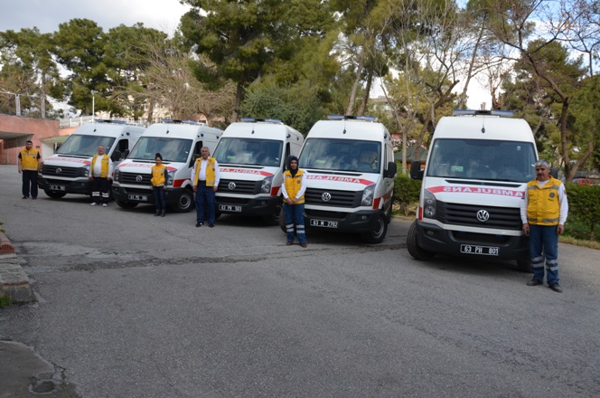 Urfaya 5 Yeni ambulans alındı
