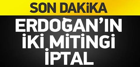 AK Parti'nin mitingleri Erdoğan'sız yapılacak