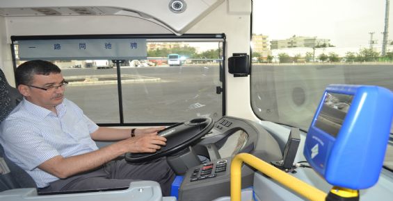 Başkan Güvenç, Elektrikli Otobüsün Test Sürüşünü Gerçekleştirdi