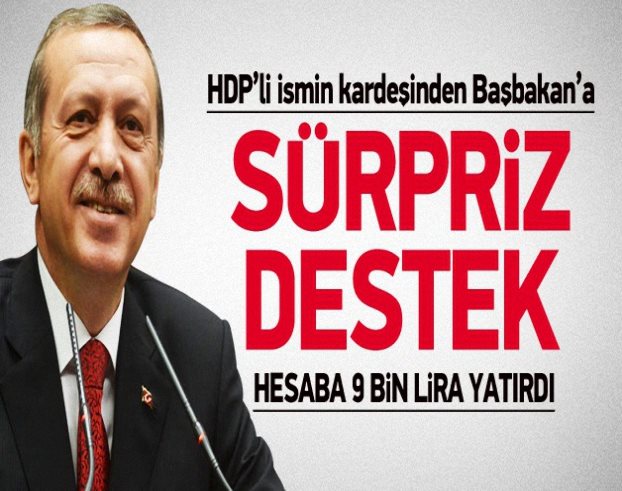 Başbakan Erdoğan'a sürpriz destek