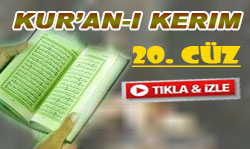 Kur'an-ı Kerim Hatmi 20. Cüz