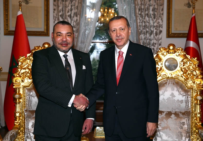 Cumhurbaşkanı Erdoğan, Fas Kralı 6. Muhammed ile görüştü