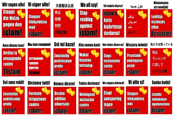 İslam karşıtlığına karşı 21 dilde imza kampanyası