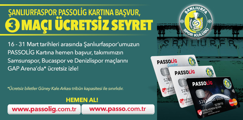 Şanlıurfaspor PASSOLİG için kampanya başlattı