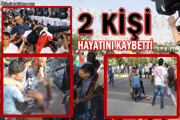 HDPnin Diyarbakır mitinginde patlama: 2 ölü