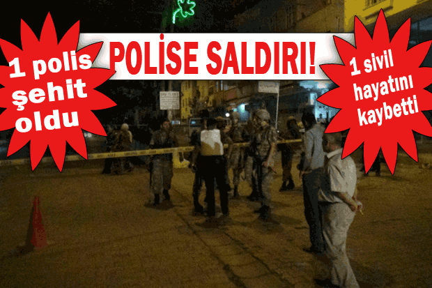 Polise silahlı saldırı:1i polis 2 ölü
