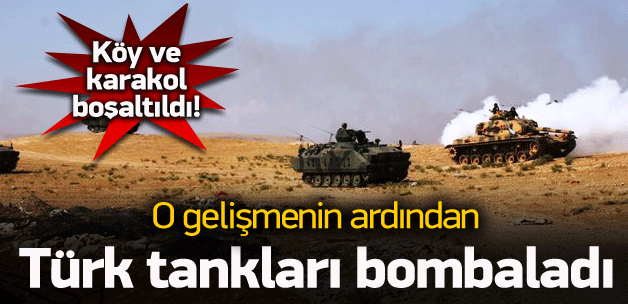 Türk tankları DAEŞ'i bombaladı