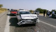 Kâhta'da iki otomobil çarpıştı: 4 yaralı