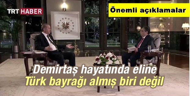 Erdoğan'dan canlı yayında konuştu