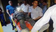 Köyden ilçe merkezine giden araç kaza yaptı: 10 yaralı