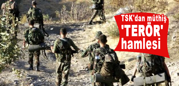 Türk Silahlı Kuvvetlerinden müthiş terör hamlesi