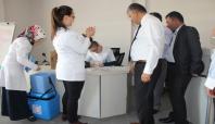 Siirt'te sağlık personellerine grip aşısı yapıldı