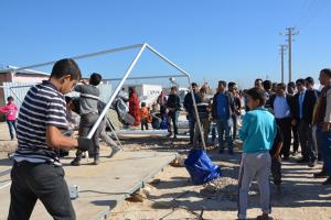 Viranşehir'de çadırlar yenileniyor