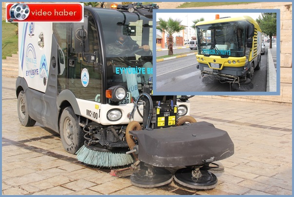 Eyyübiye'de Son Model Araçlarla Temizlik Yapılıyor
