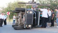 Diyarbakır'da zırhlı araç devrildi