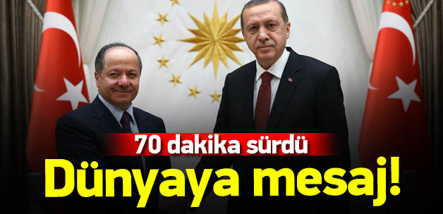 Barzani Cumhurbaşkanı Erdoğan'la görüştü