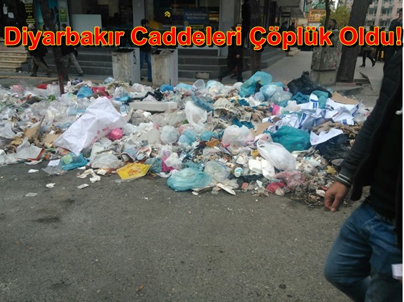 Diyarbakır Caddeleri Çöplük Oldu!