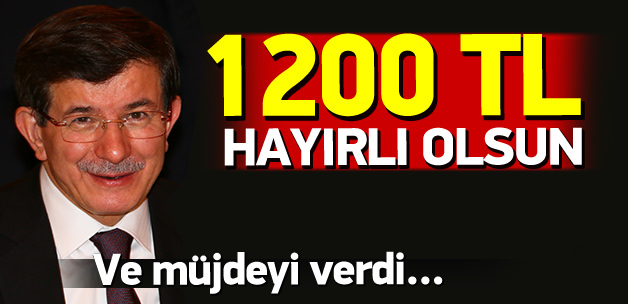 Davutoğlu müjdeyi Twitter'dan verdi