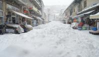 Bitlis'te kar nedeniyle esnaf iş yerlerini açmakta zorlandı