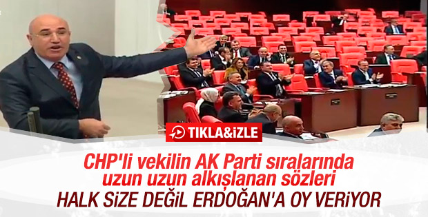 Urfalı vekil Tanal'ın AK Partili vekillerden alkış alan konuşması