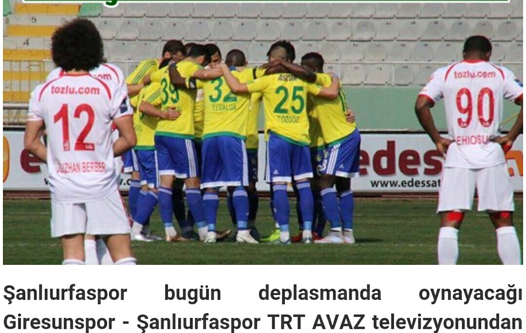 Giresunspor Urfaspor maçı TRT AVAZ tv'de