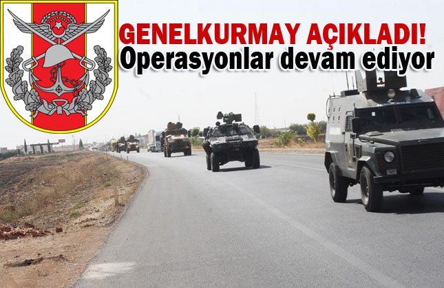 Genelkurmay Başkanlığı: 27 PKK'li öldürüldü