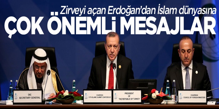 Erdoğan, İslam Zirvesi Mezhepçi ve Irkçı Fitneye dikkat çekti