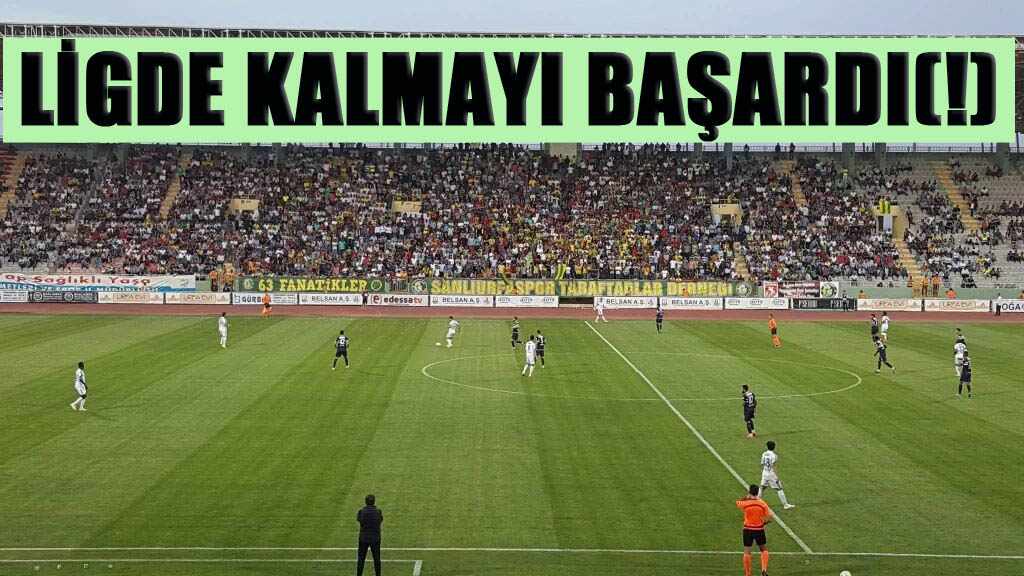 Şanlıurfaspor, Adana Demirspor'u 2 - 0  yendi, ligden düşmedi
