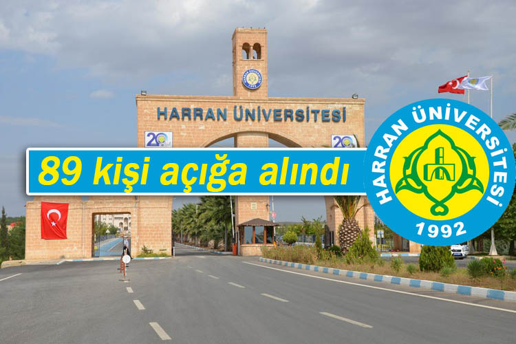 Harran Üniversitesinde FETÖ operasyonu: 89 kişi açığa alındı