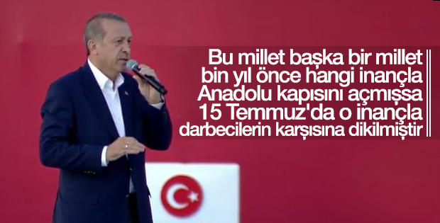Erdoğan Yeni kapıda Tarihi bir konuşma yaptı