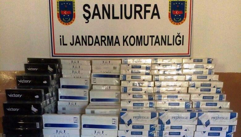 Bozova'da binlerce paket kaçak sigara yakalandı