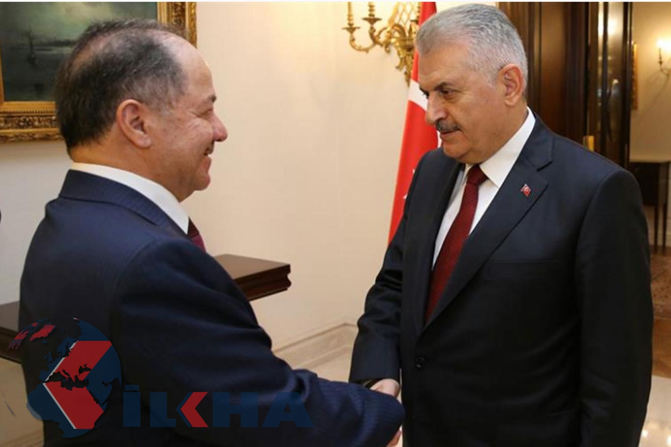 Ankara'da hareketlilik! Başbakan Yıldırım Barzani'yle görüştü