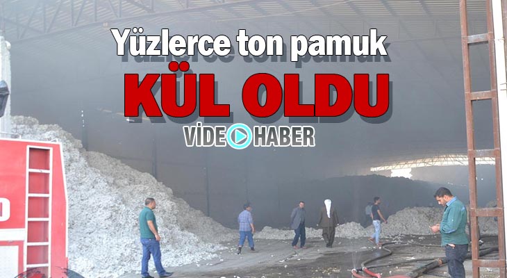 Urfa'da Pamuk fabrikası yandı