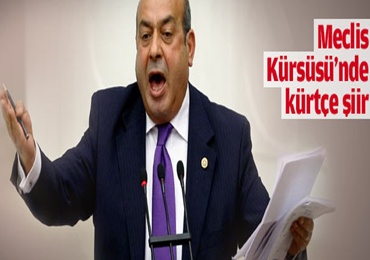 Kaplan; Meclis Kürsüsünde Kürtçe şiir okudu