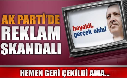 AK Parti'de reklam skandalı