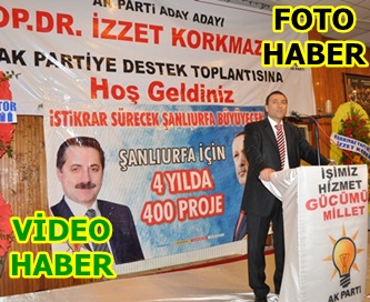 Başhekim Korkmaz'dan AK Partiye destek
