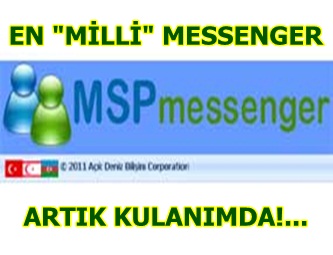 MSN'e karşı yüzde yüz yerli MSP Messenger