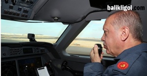 Cumhurbaşkanı Erdoğan, Teknofest alanına böyle indi