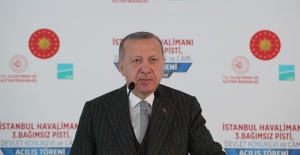 Cumhurbaşkanı Erdoğan İstanbul Havalimanı 3'üncü pisti açtı