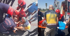 Eyyübiye'de motosiklet kazası: 1 yaralı var!