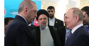 Recep Tayyip Erdoğan, İbrahim Reisi ve Vladimir Putin toplantı düzenledi