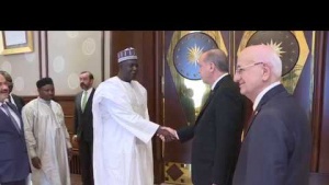 Erdoğan Nijer Ulusal Meclis Başkanı Tinni'yi ağırladı