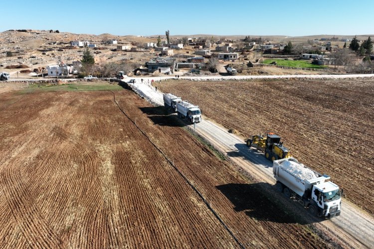 Harran İlçesindeki Şuayb şehri yolu yapılıyor