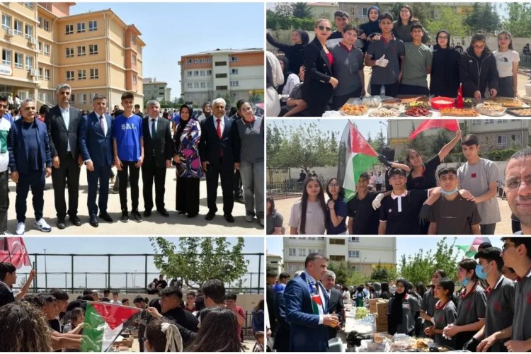 Şanlıurfa Sosyal Bilimler Lisesi’nden Gazze’ye Destek Kermesi