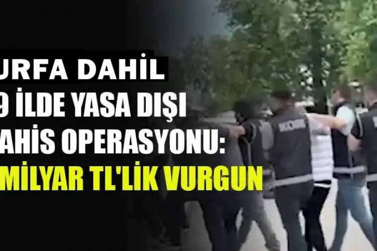 Şanlıurfa Dahil 19 İlde Dev Operasyon: 66 şüphelinin yakalandı