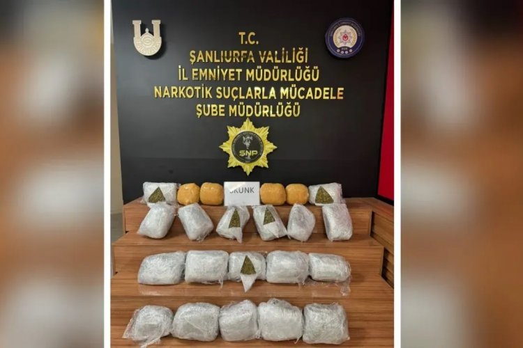 Şanlıurfa'da 25 Kilo Skunk Ele Geçirildi